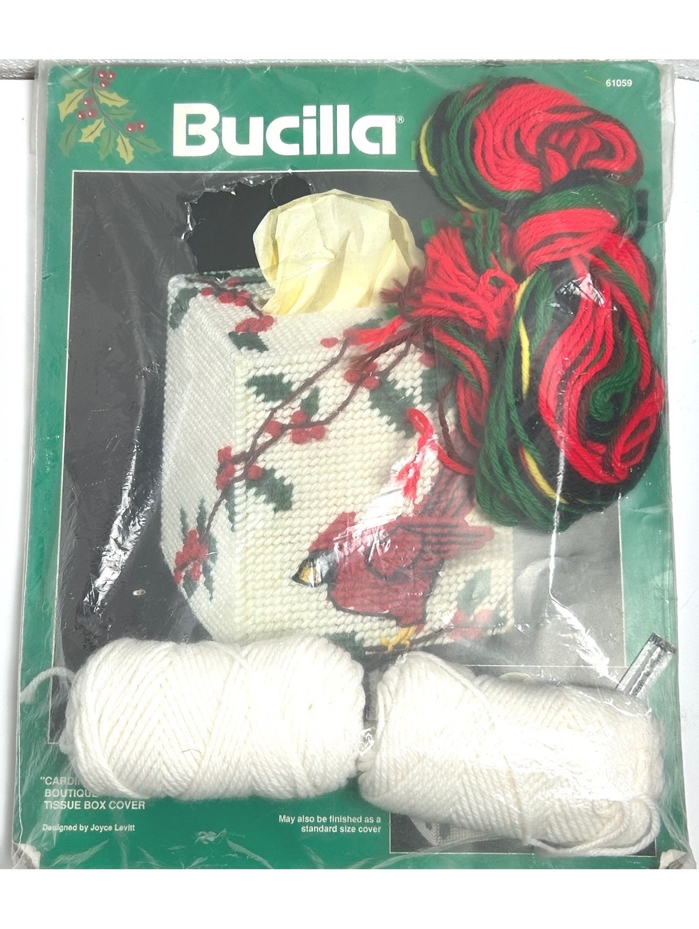 Bucilla Plastic Canvas Tissue Box Cover Kit
